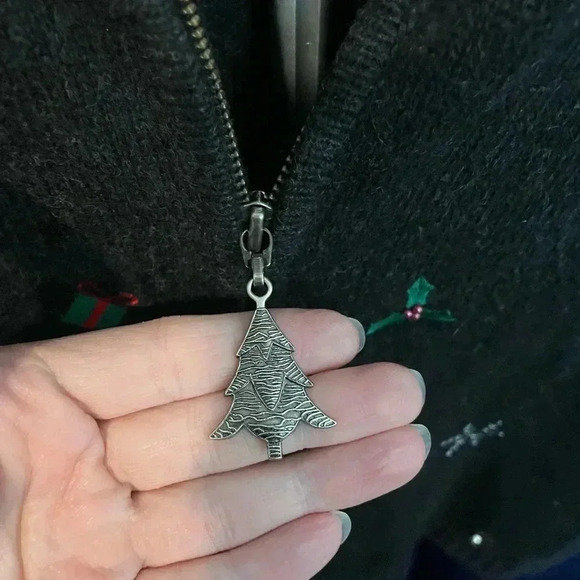 Studio Work full zip Christmas sweater with embroidered detail and bells size M - Picture 6 of 7